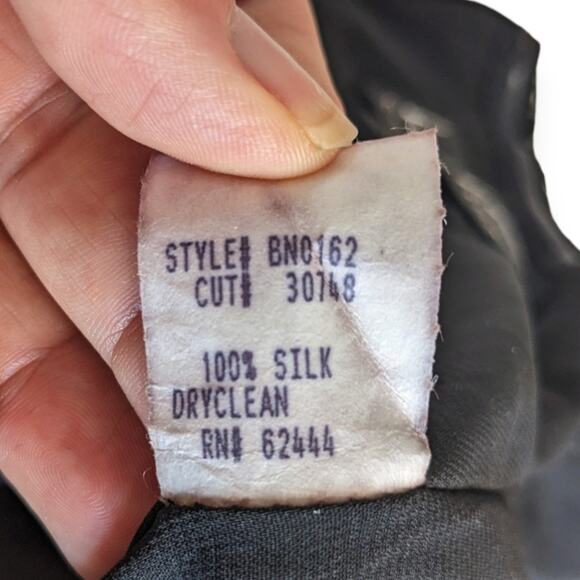 y2k Silk Lace Silhouette Print Halter Midi Pencil Dress - Picture 6 of 7